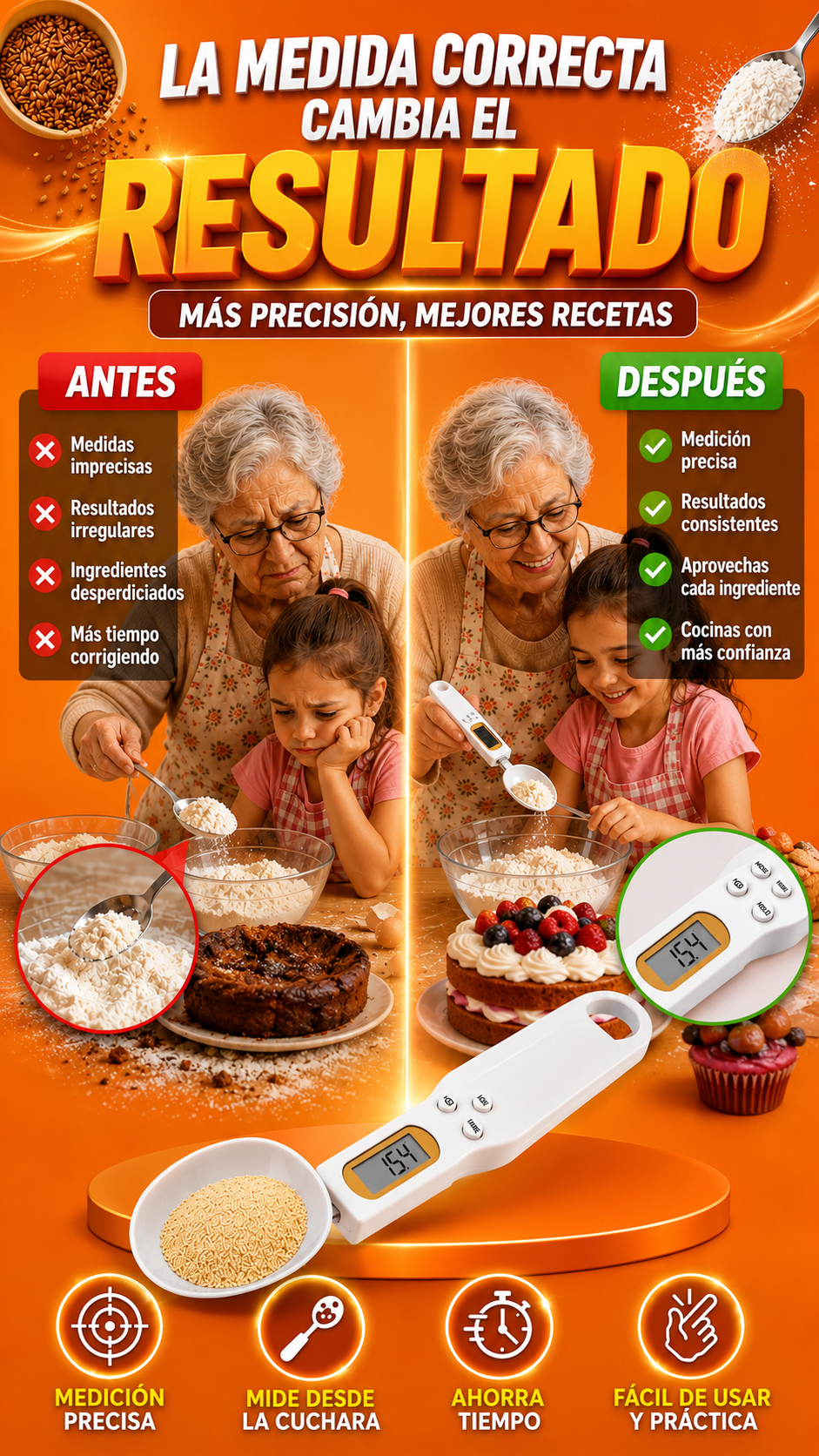 Cuchara Medidora Inteligente-Multifunción