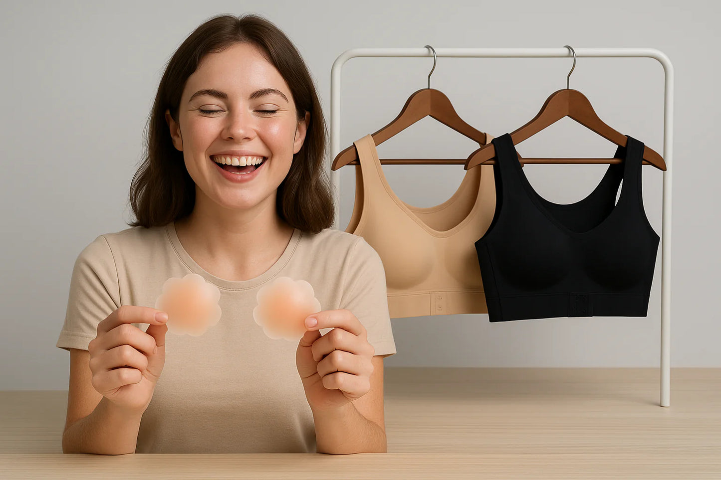Push-Up™ Sujetador Postural + ¡1 PAR PEZONERAS INVISIBLES COMO OBSEQUIO! 🎁