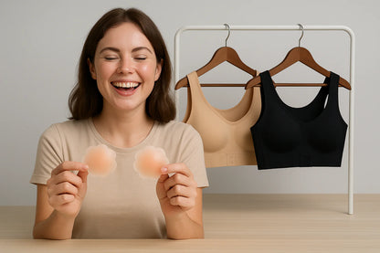 Push-Up™ Sujetador Postural + ¡1 PAR PEZONERAS INVISIBLES COMO OBSEQUIO! 🎁