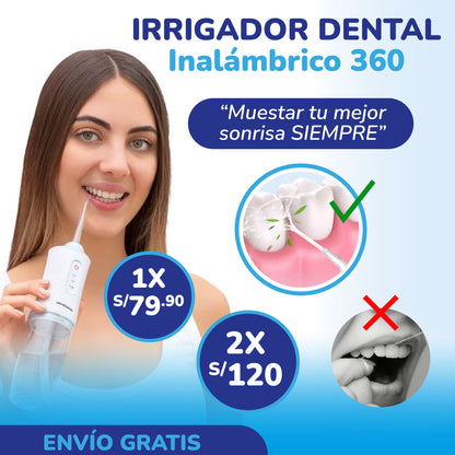 Irrigador Dental Inalámbrico 360