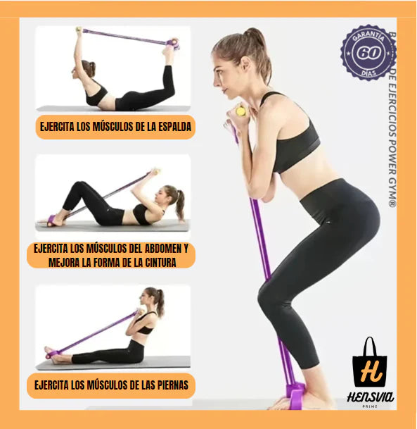 POWER GYM™ BANDA DE EJERCICIOS CON PEDAL - MEJORA TU CUERPO DESDE CASA