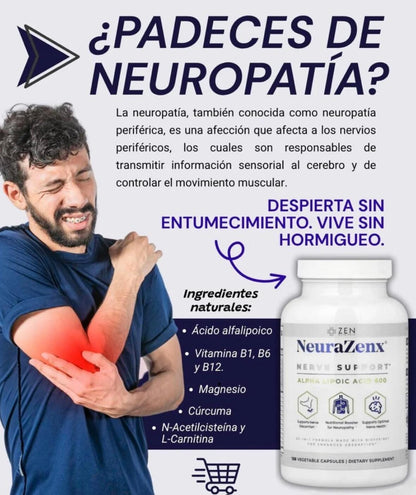 NEURAZENX ⭐⭐⭐⭐⭐Apoya a la salud de los nervios
