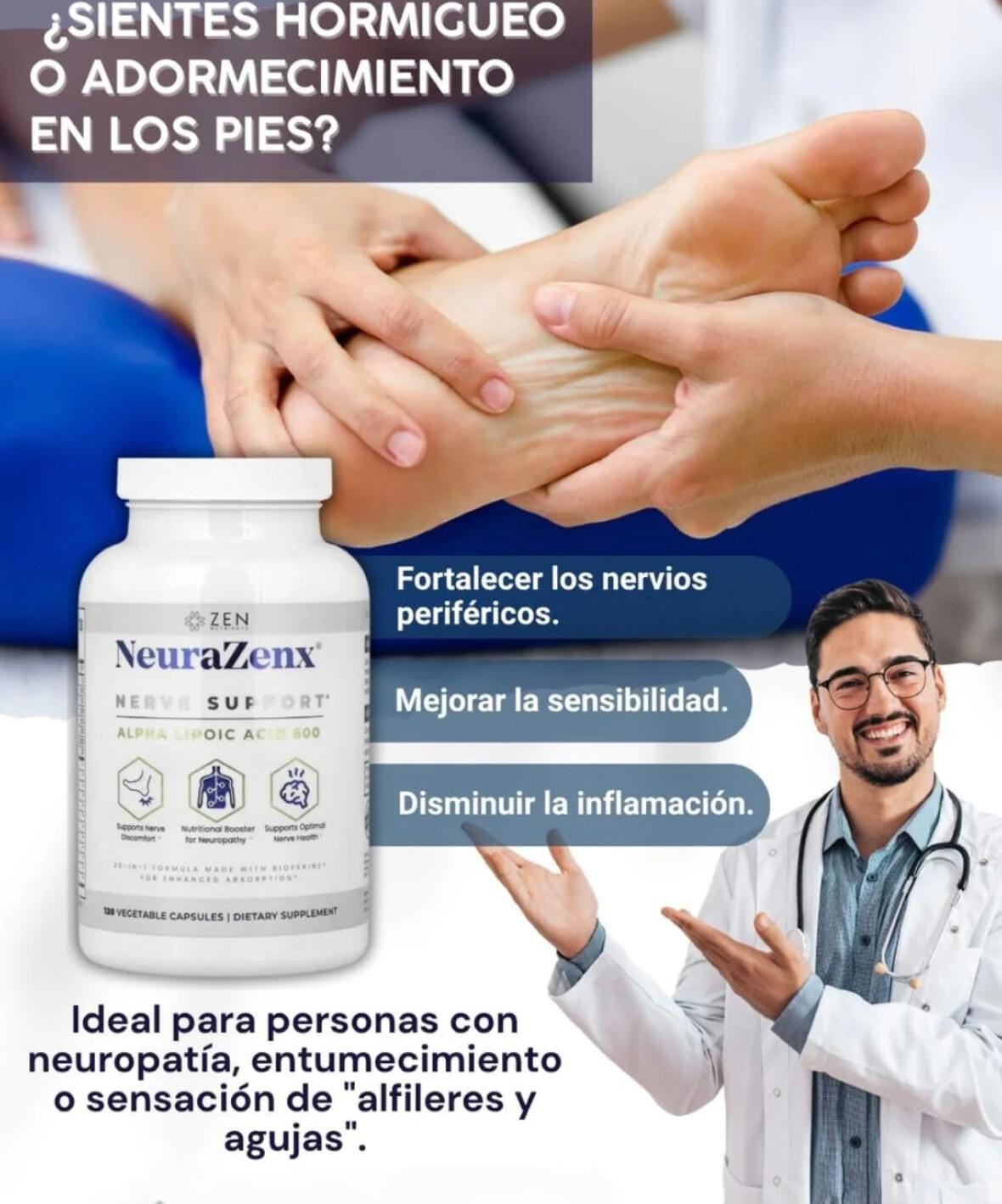 NEURAZENX ⭐⭐⭐⭐⭐Apoya a la salud de los nervios