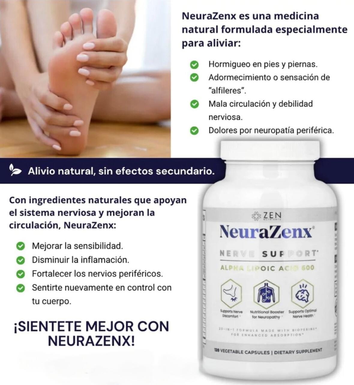 NEURAZENX ⭐⭐⭐⭐⭐Apoya a la salud de los nervios