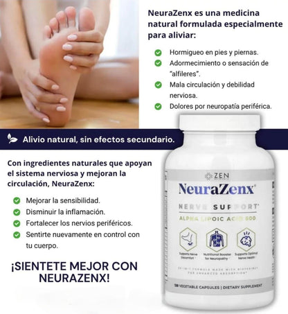 NEURAZENX ⭐⭐⭐⭐⭐Apoya a la salud de los nervios